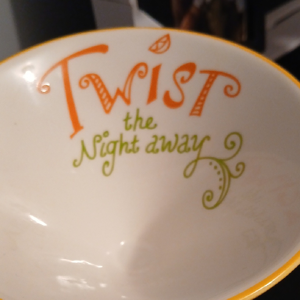 Twist The Night Away Tipsy-Tini Martini Glass with Lemon Wedge - Picture 2 of 8